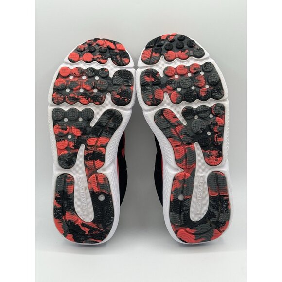 Under Armour Charged Assert 10 Size 7 Low Black Red White Camo Preowned - Picture 11 of 12